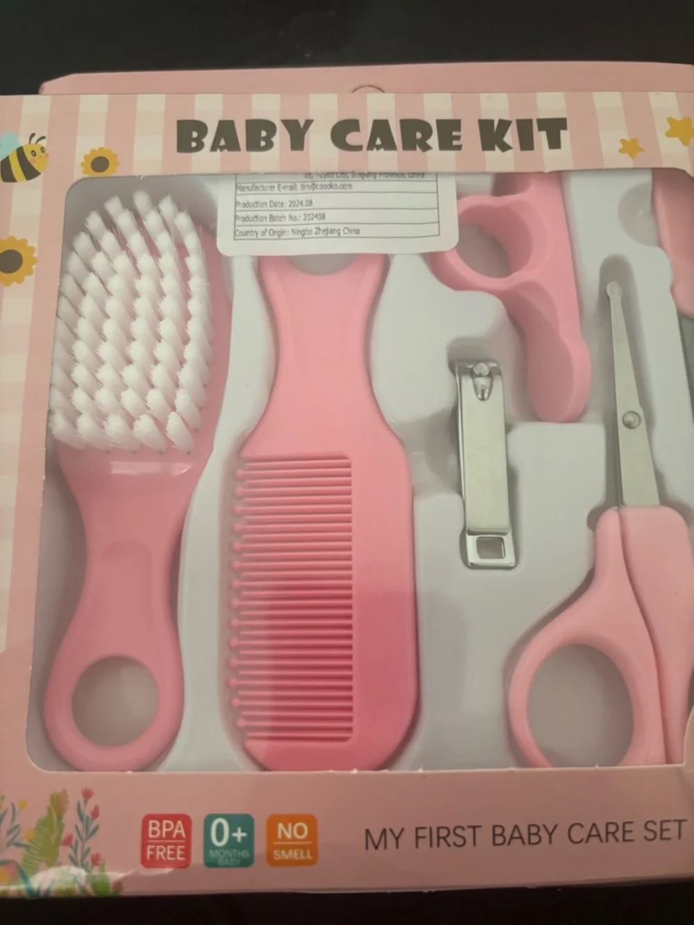 Baby Care Kit - Pink Baby Grooming Set